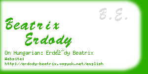 beatrix erdody business card